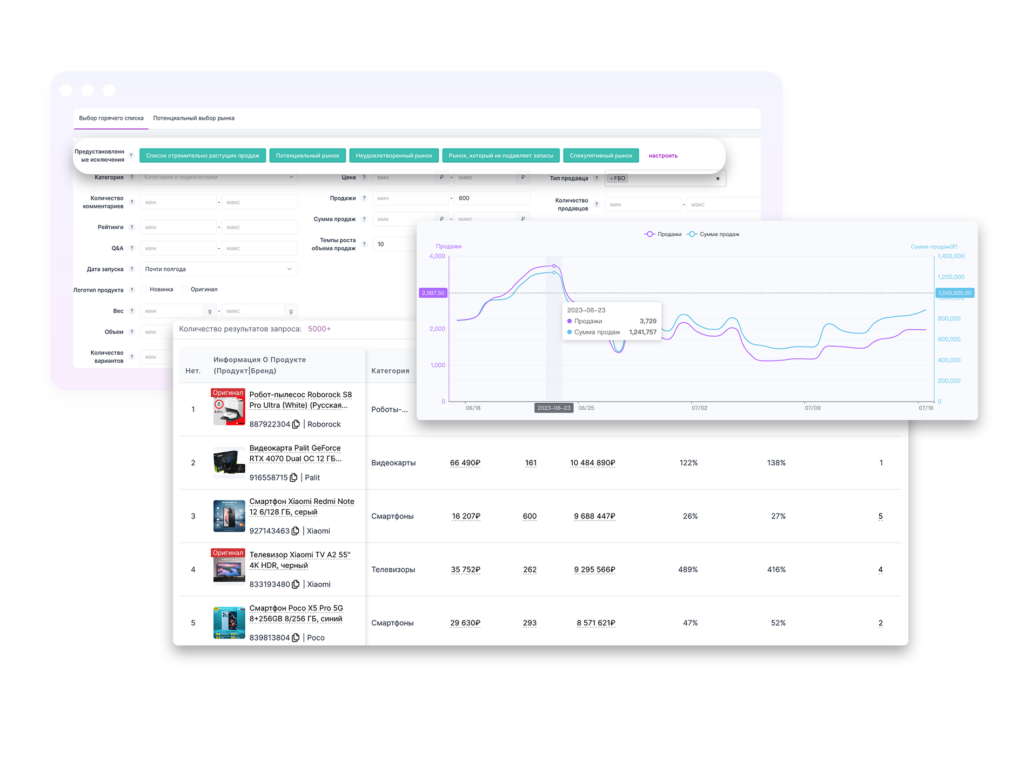 Seerfar product research interface